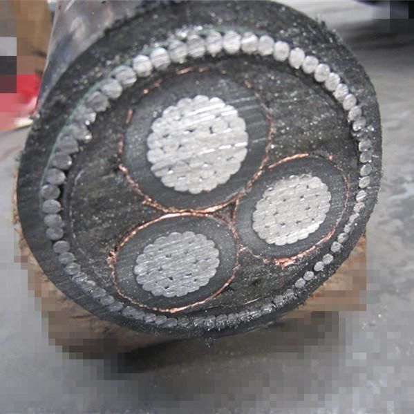 Galvanized Steel Wire Armour Three Core 33kV Copper Al Power Cable