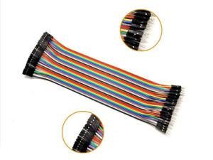 2.54mm Pitch 40pin 20cm Male to Female Jumper Wire DuPont Colorful Ribbon Cable for Arduino Breadboard