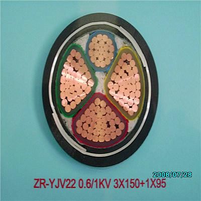 Zr-Yjv 0.6/1kv/Flame Resistance Halogen-Free XLPE Electrical Power Wire Cable