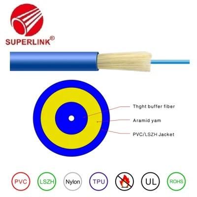 Indoor Simplex Fiber Optic Cable GJFJV Tight Buffer Cable