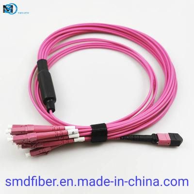 MTP/Upc (F) -LC/Upc Connector mm Om4 12 Fiber LSZH 3m for FTTH