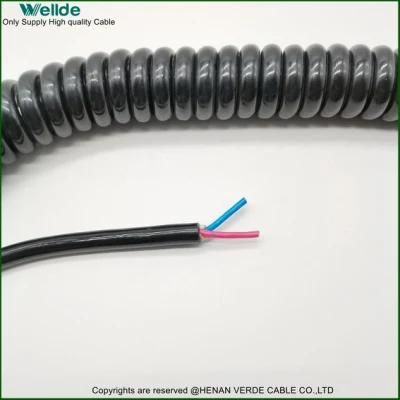 2 Core Wires Electric Power Spiral Cable Coil Cord Cable