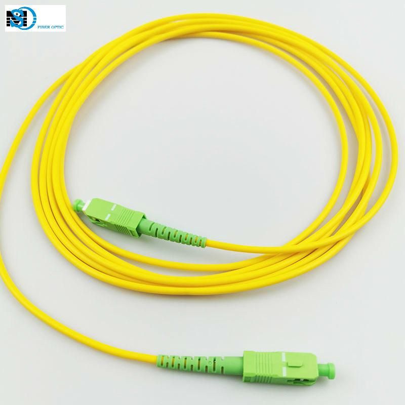 Ofnr Optical Fiber Sc/APC-Sc/APC Fiber Optic Cable for FTTH