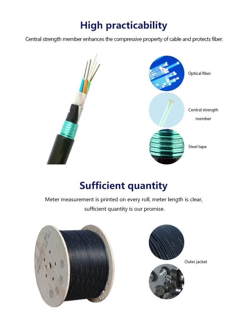 Waterproof Anti-Rodent Double Jacket Armoured Fiber Optic Cable