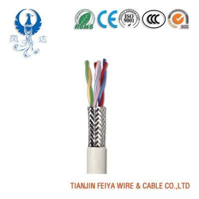 Liycy Tp PVC Insulation 0.14*2*2c Screened Paired Flexible Data Transmission Cable with Color Code Twisted Data Cable