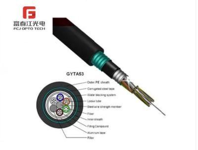 FTTH Buried Optical Cable Wire GYTA 96 Core for Communication