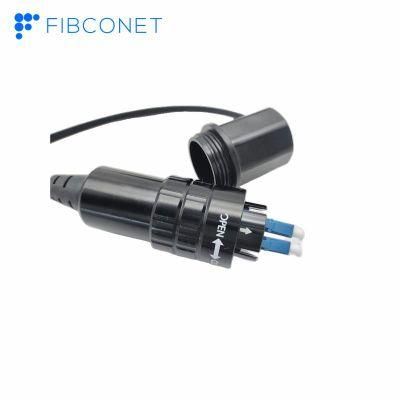 FTTH 5g Optic Waterproof Connector Fiber Optic Patch Cord with Sc/LC APC/Upc Duplex Adapter