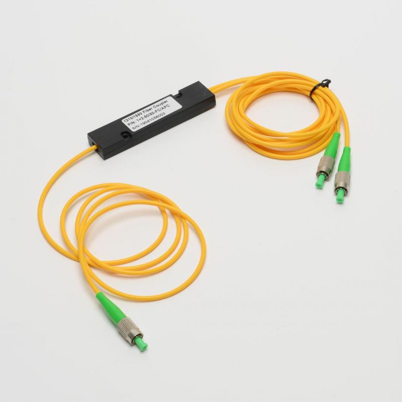 Fiber Network Equipment FTTH Optical 1 X 2 Splitter Steel Tube Fiber Circulator PLC Splitter