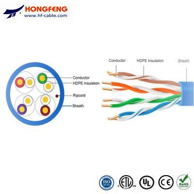 24AWG/26AWG Cat5e UTP Telecommunication LAN Cable