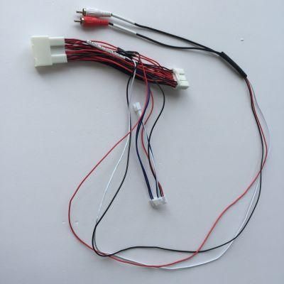 Customization 28pin Connector to Triple RCA White 2 8 Pin Connectors