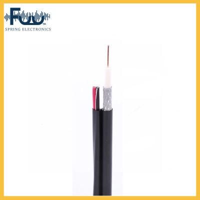UV Resistance and Flexible RG6 Rg6a/U Rg6c/U Coaxial Cable with DC Power