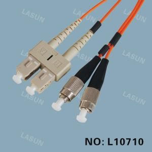 Sc-FC Mullti-Mode Duplex Fiber Optical Patch Cord (L10710)