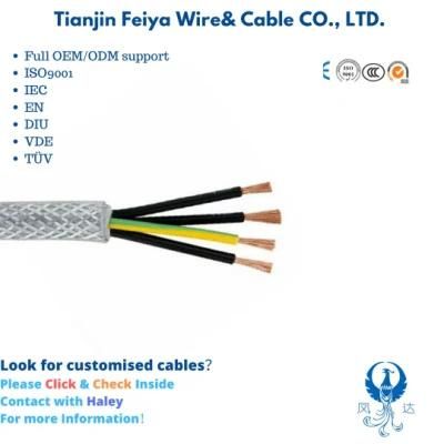Nyy H05vvf Galvanized Steel Wire Braiding Shielded &amp; Armored Flex PVC Sy Gswb Control Aluminium Copper Control Electric Coaxial Wire Cable