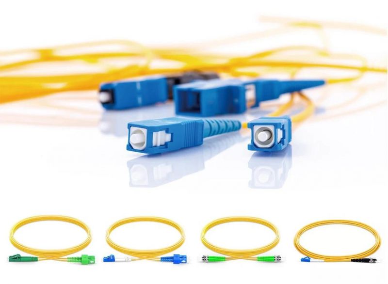 FTTH Single Mode 9/125 Simplex LC Upc - Sc APC PVC LSZH Fiber Optic Patch Cord Patch Cable with Connector