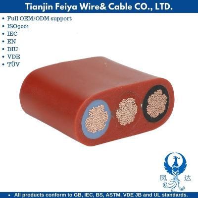 H05s-K OEM Copper Conductor PVC Insulated Wire Welding Electrical Cables Shield Control Electric Power 3X15 Silicone Rubber Cable