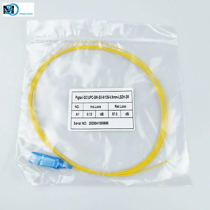 Sc/Upc 2.0mm Fiber Optic Pigtail for Optical Connector