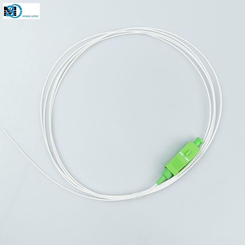 0.9mm Sc/APC Fiber Optic Pigtail White Color