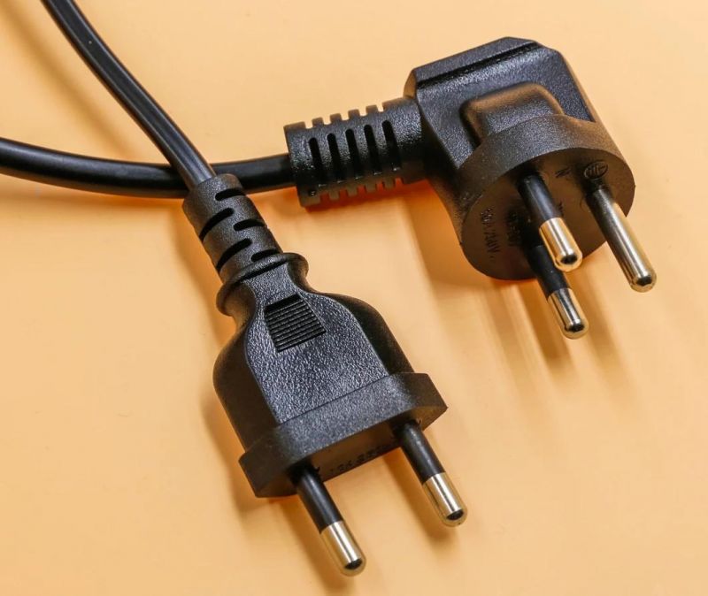 VDE Approval Power Cord 2 Poles Plug with Europe Power Cable 2.5A