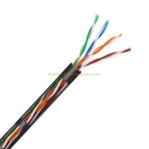 Outdoor Cat5e Cable, 4 Pairs 24AWG, Double Jacket (PVC + PE) , Waterproof, Pure Copper, LAN Cable