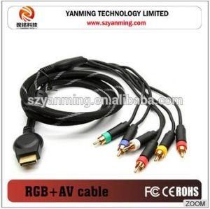 Component RGB AV Cable 5RCA Cable for PS2 PS3 Game Audio Video Cable