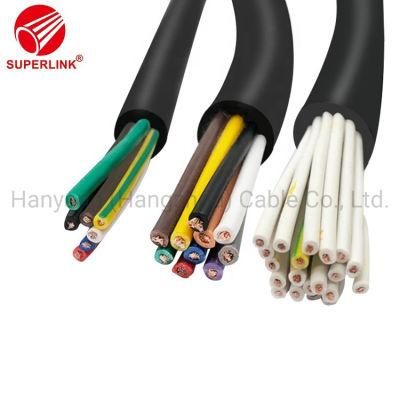 Cable Power Supply Oxygen-Free Copper Rvv 2core 3core 4core Square Monitoring Power Cord Control Line Sheathed Wire 200m