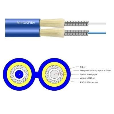 FTTH Gjsfjbv Dx Double Tube Spiral Armored Cable