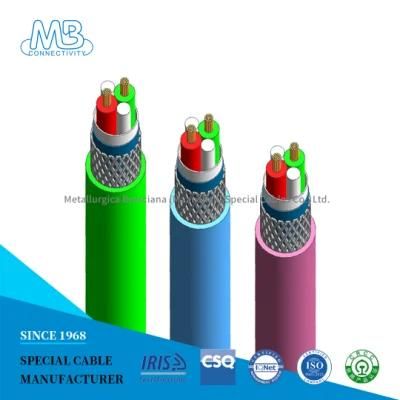 56mm Minimum Bending Radius (fixed) Railway Rolling Stock Cable for Manufacturing Process