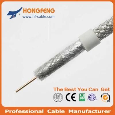 Low dB Loss RG6 Coaxial Cable with Ce/RoHS/UL/ISO Approved