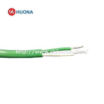 Kx 24AWG Extension Wire with Silicone Insulation and Jacket Green and White Withstand 200 Degrees Celsius