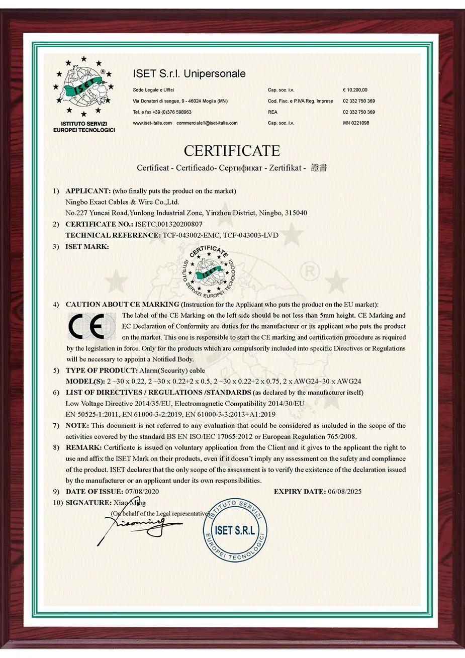 6C Unshield Low Smoke Zero Halogen CPR Cca Fire Resistant Multi-conductor-audio,control.& Instrumentation Alarm Cables