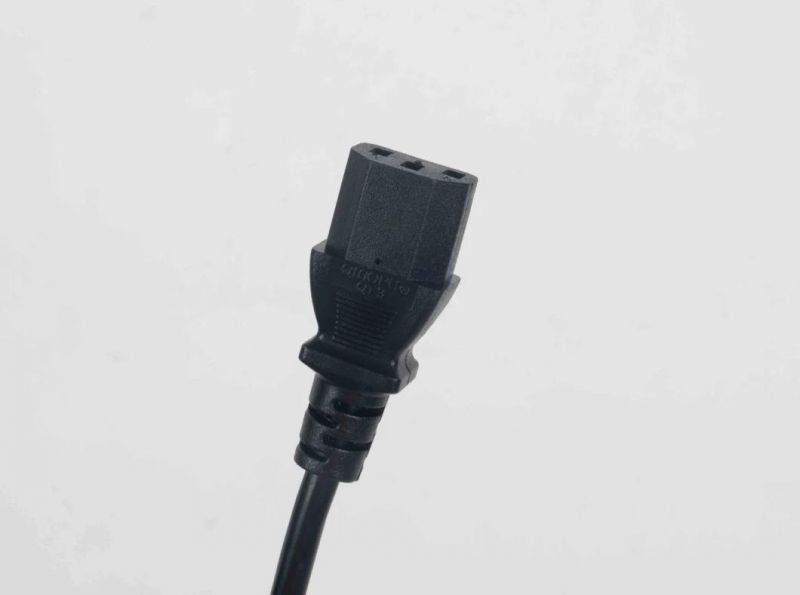 Asta Approval BS1363 British 3 Lead White Black Fused Plug 0.5 0.75 mm C14 Comnector Power Cable