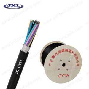 Waterproof G652D Multi Core Single Mode Outdoor Optical Fiber Cable GYTA