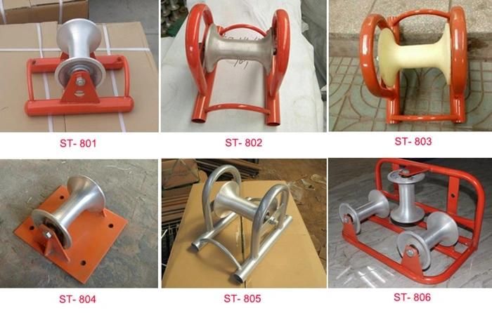 Heavy Duty Tubular Alumium Alloy Frame Straight Line Cable Roller