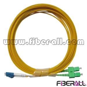 Sc/APC-LC/PC Optical Fiber Patch Cord Sm Duplex