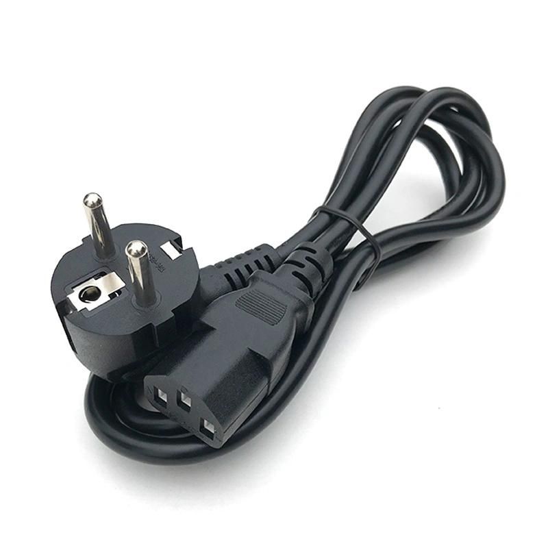 IEC C13 EU Type Cable Plug AC Power Cord for PC Laptop Desktop / Printers / Monitors 3*0.5 mm2