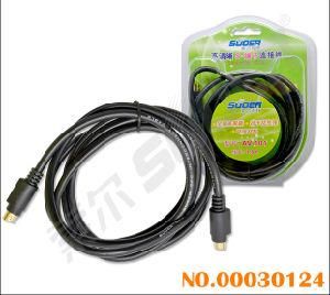 Suoer AV Cable Speacial for S-Video (AV-101-1.8m-gold-s-video)