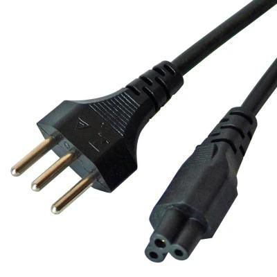 Swiss 3-Pin Prongs Power Cord with Qt1 (AL-331+AL-106)