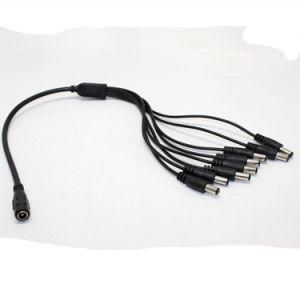 12V 2.1*5.5mm 1 to 8 DC Splitter Cable for CCTV