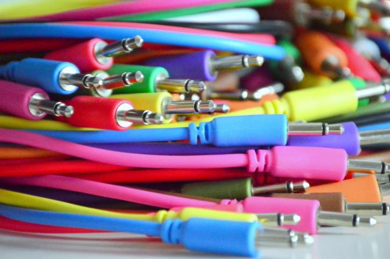 10color 1/8" 3.5mm Mono Eurorack Synth Patch Cables