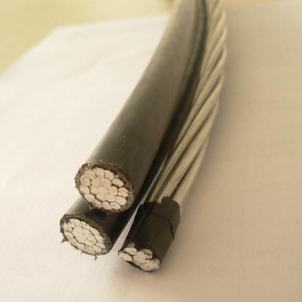 AAAC 6201 Aluminum Alloy Messenger Al/XLPE Triplex Sevice Drop Cable