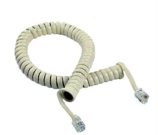 Indoor 6p4c 4p4c Telephone Cable Telephone Coil Cord