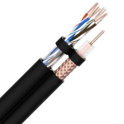 2 in 1 CCTV Composite Cable for Security system Rg59 with Power Cable