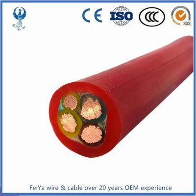 Red Green Yellow 200c High Temperature 500V High Voltage Cable Silicone Rubber Cable