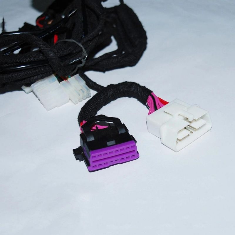 Customized 3m Round Jacketed 28 AWG Flat Cable Wire Harness