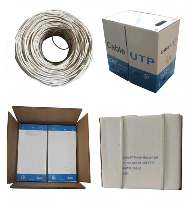 Indoor Twisted Pair Dual UTP Cat5e Cable LAN Cable
