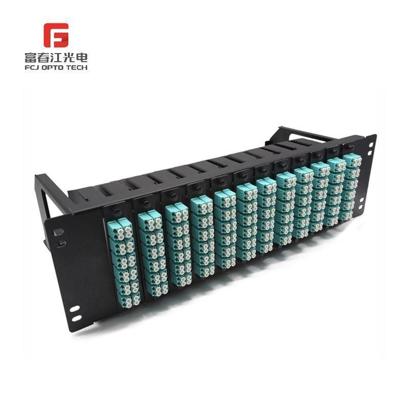 High Density 19 Inch 1u MPO/MTP-LC 24f Fiber Optical Cassettes 48, 72, 96, 144 Cores Available Optical Fiber Cassette