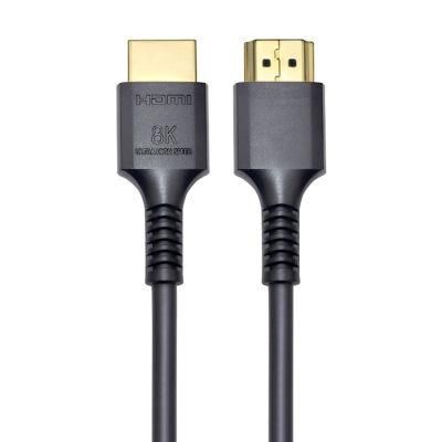 Ultra Thin High Speed 48Gbps 8K CABLE Dynamic HDR eARC SLIM HDMI 8K PVC Customized 0.5m 1m 1.5m 2m 8K HDMI 3m