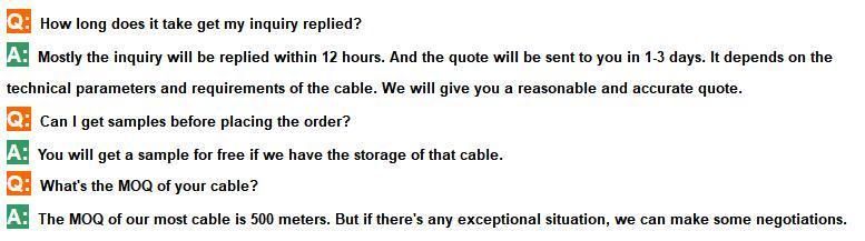 2018 Hot Selling Aerial Bundle Cable Construction