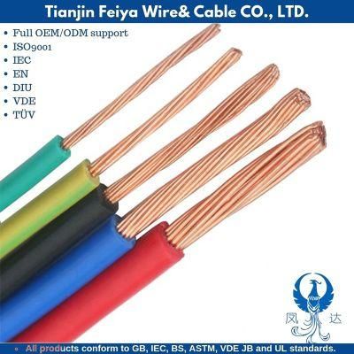 H05vvh6-F 450/750V House Building Wiring Electrical Single Multi Core Flexible Copper PVC Insulated Sheathed Eheat-Resistant Electric Cables