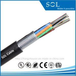 Outdoor GYTS SZ Stranded Steel Tape Optical Fiber Cable